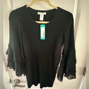 Ruffle bell sleeve sweater size XL